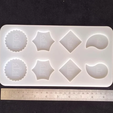 8 Cavity Shubh Labh Mold for Resin Art | Silicone Mould for DIY Crafts, Diwali Decor & Home Decoration