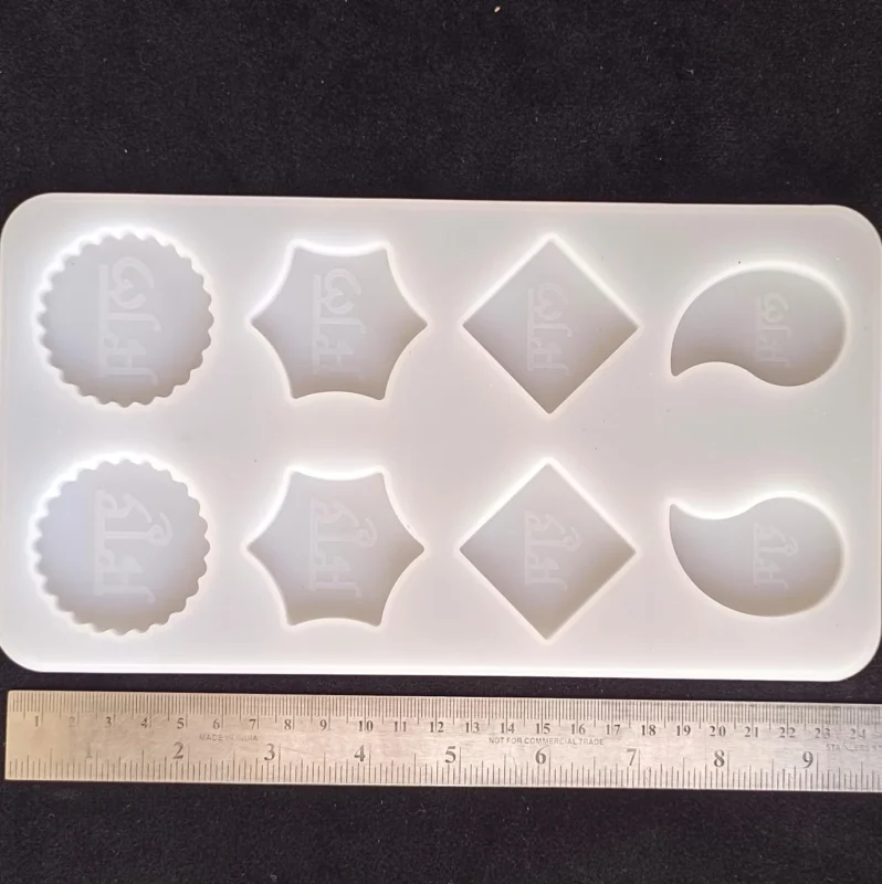 8 Cavity Shubh Labh Mold for Resin Art | Silicone Mould for DIY Crafts, Diwali Decor & Home Decoration