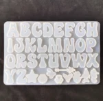 Ocean Letter Mold for Resin Art – Alphabet Silicone Mold for DIY Crafts