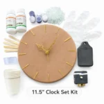 Starter Kit – Make Your Own 11.5" Full Clock – DIY Resin Wall Clock Kit with Clock Machine (Designer Type 2)