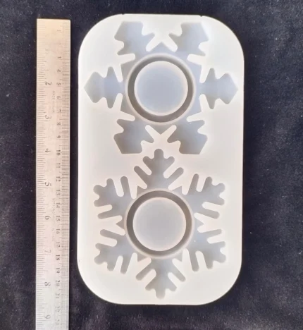 Christmas Tealight Holder Mold – Silicone Mold for Resin & DIY Crafts