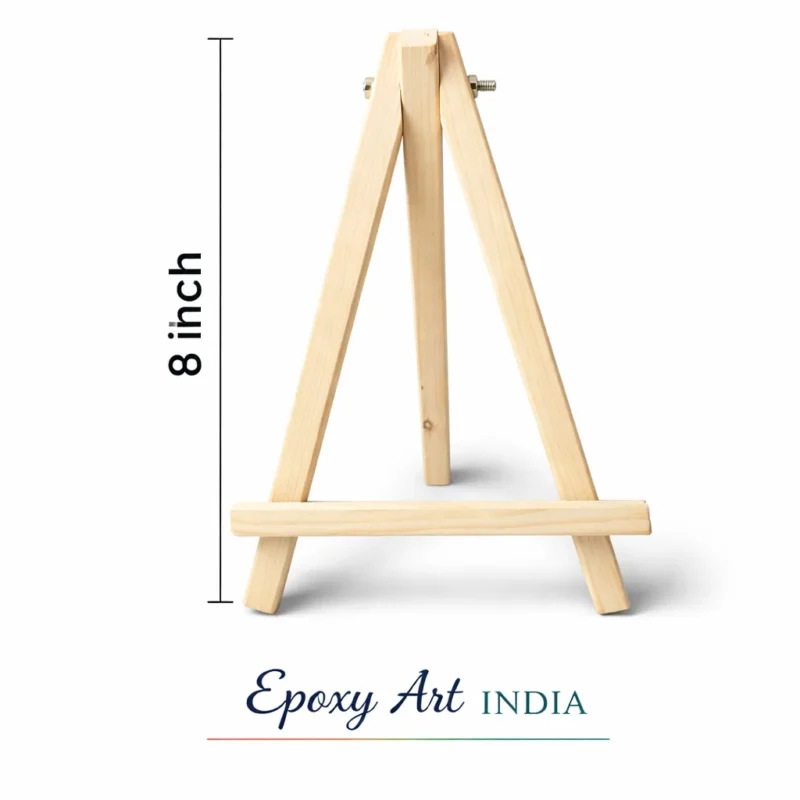 8 Inches Wooden Easel Stand for Resin Art & Display