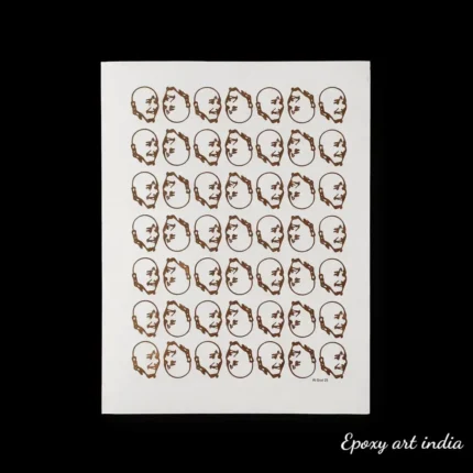 Guruji Gold Embossed Sticker Sheet for Resin Art