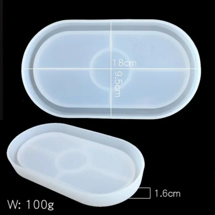 Oval Tray Silicone Mold for Resin Art