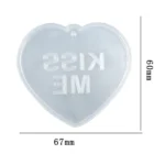 Heart Shaped “Kiss Me” Silicone Mould for Resin Art & Crafts