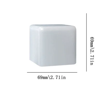 6.9 cm Cube Shaped Paper Weight Silicone Mould for Resin Art