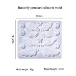 Holographic Flower Trinket Coaster Mold for Resin Art