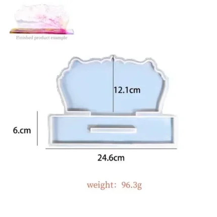 Agate Photo Frame & Display Silicone Mould with Stand – Design No: 2