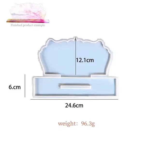 Agate Photo Frame & Display Silicone Mould with Stand – Design No: 2