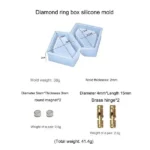 Diamond Shape Storage Box Silicone Mould for Resin Art & DIY Crafts