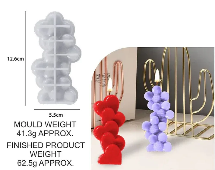 4 Sunflower Candle Mould – DIY Floral Candle Making Silicone Mould