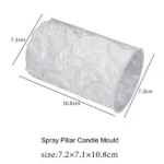 Spray Pillar Candle Mould – Textured DIY Pillar Candle Silicone Mould