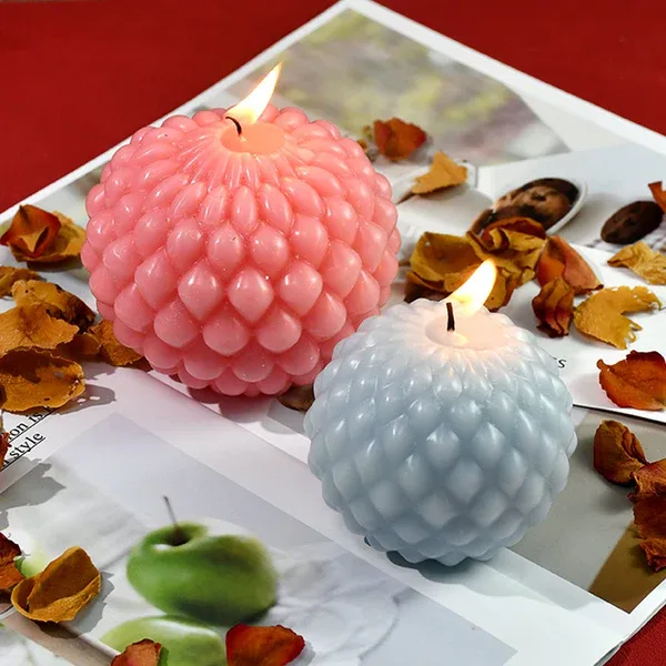Small Water Drop Ball Candle Mould | Silicone Candle Mold for DIY Wax