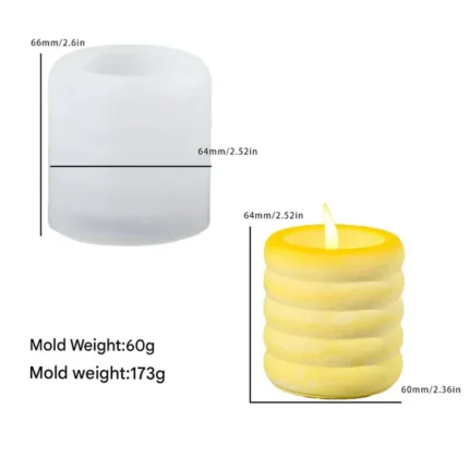 Coiled Candles and Planters Mould – DIY Spiral Candle Mould