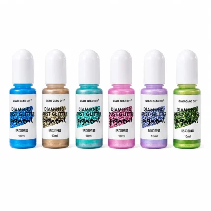 Diamond Dust Glitter Pigment Set C for Resin Art – Ultra Fine Sparkle Powder for Epoxy,