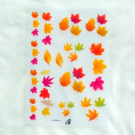 Leaf UV DTF Sticker Sheet for Resin Art