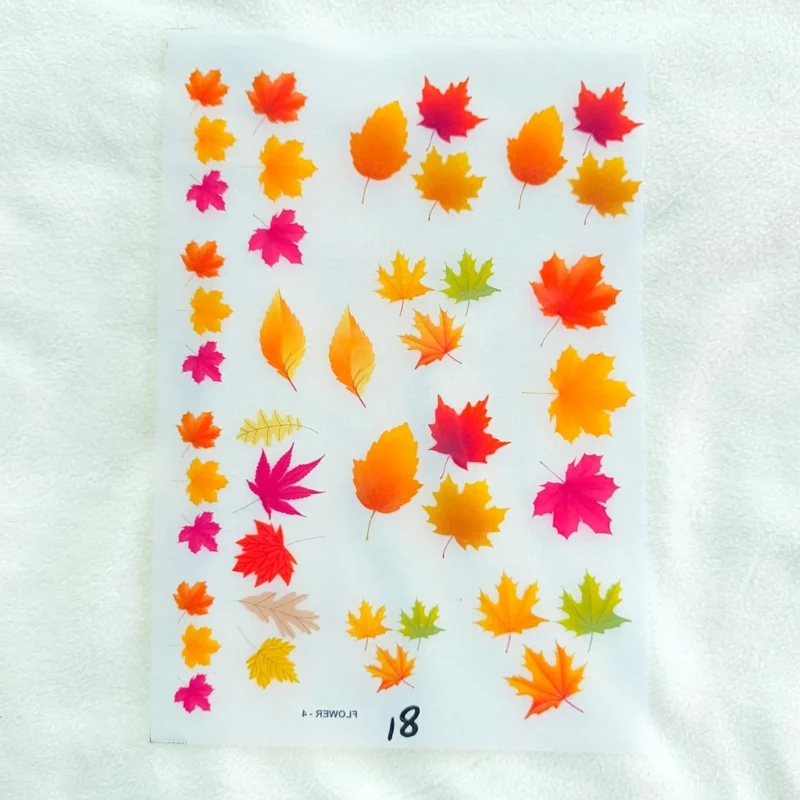 Leaf Insert Sticker Sheet for Resin Art