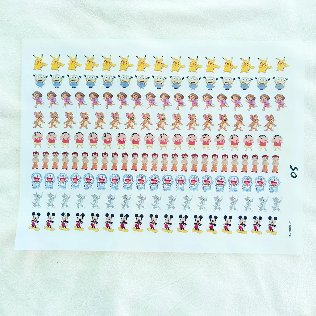 Mix Cartoon Insert Sticker Sheet for Resin Art Mix Cartoon Insert Sticker Sheet for Resin Art