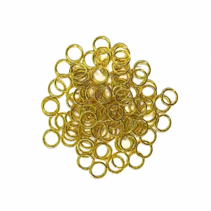 8mm Gold Jump Rings for Keychain – Strong Metal Open Rings for Jewelry Making