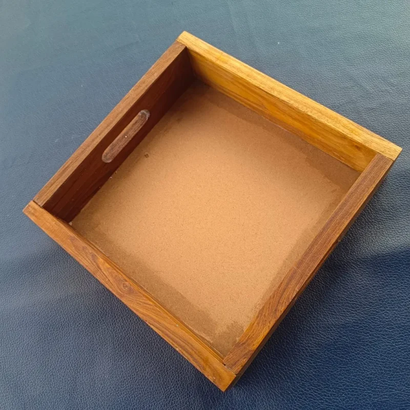 10x10 Teakwood Tray for Resin Art | Premium Handmade Wooden Tray For Resin Art