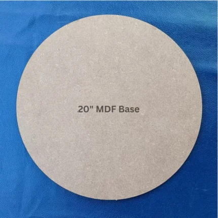 20 Inch Round MDF With Curve Edges Board | 10mm Thick Circle Base for Resin Art