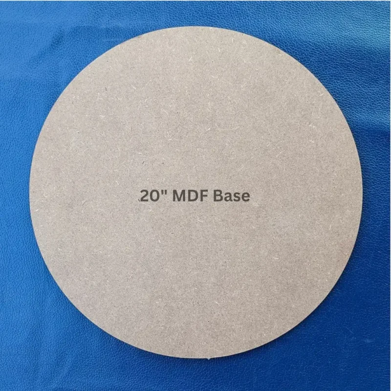 20 Inch Round MDF With Curve Edges Board | 10mm Thick Circle Base for Resin Art