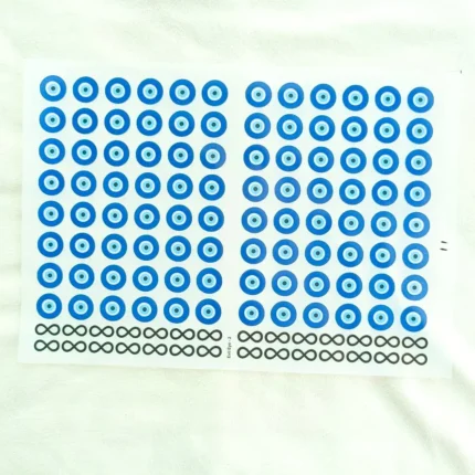 Evil Eye UV DTF Sticker Sheet for Resin Art