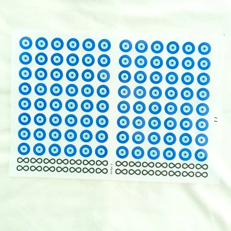Evil Eye Insert Sticker Sheet for Resin Art