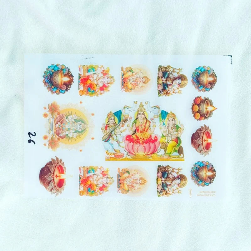 God Insert Sticker Sheet for Resin Art
