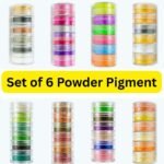 Mica Powder Set (Pack of 6) for Resin Art – Shimmer Pigment Kit for DIY Crafts Epoxy