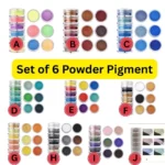 Mica Powder Set (Pack of 6) for Resin Art – Shimmer Pigment Kit for DIY Crafts Epoxy