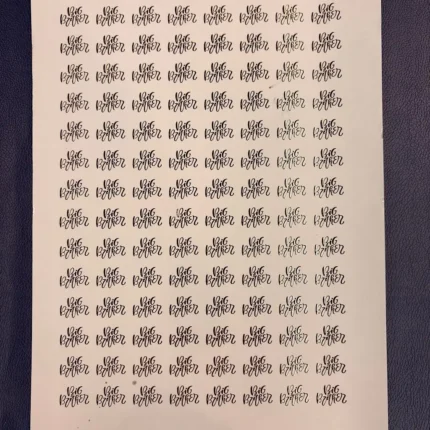 Big Brother Embossed Gold Sticker Sheet – Decorative Raksha Bandhan Stickers for Cards