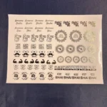 Mix Rakhi Embossed Gold Sticker Sheet – Decorative Raksha Bandhan Stickers for Cards, Gifts, DIY Crafts