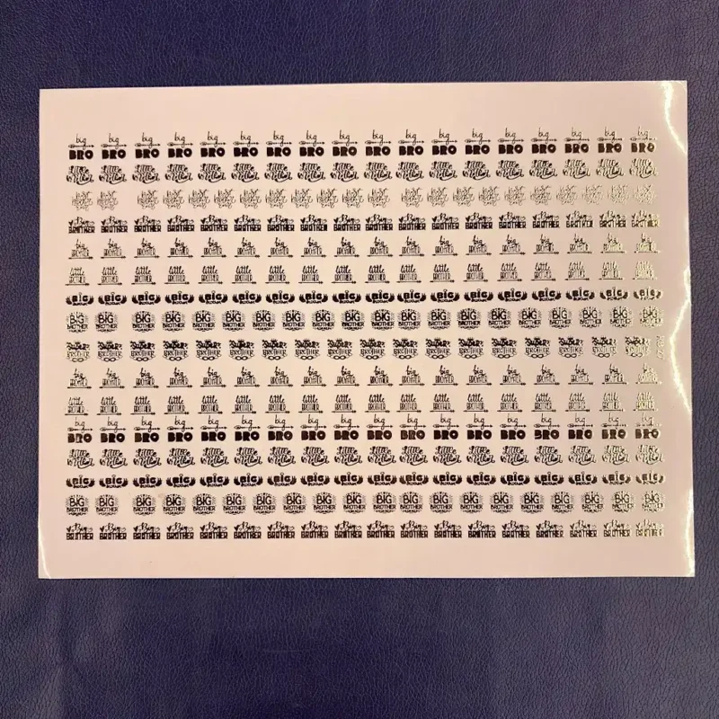 Big Brother Rakhi Embossed gold Sticker – Decorative Rakhi Embellishment Sticker for Raksha Bandhan