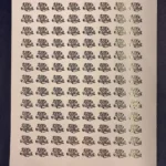 Little Brother Embossed Gold Sticker Sheet – Decorative Raksha Bandhan Stickers for Cards