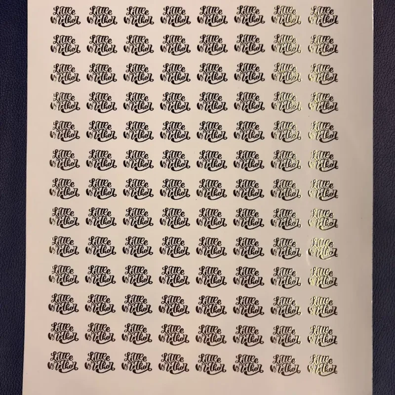 Little Brother Embossed Gold Sticker Sheet – Decorative Raksha Bandhan Stickers for Cards