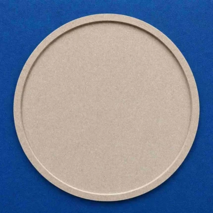20 Inch Round MDF Board with Ring | 10mm Thick Wooden Circle Base for Resin Art,