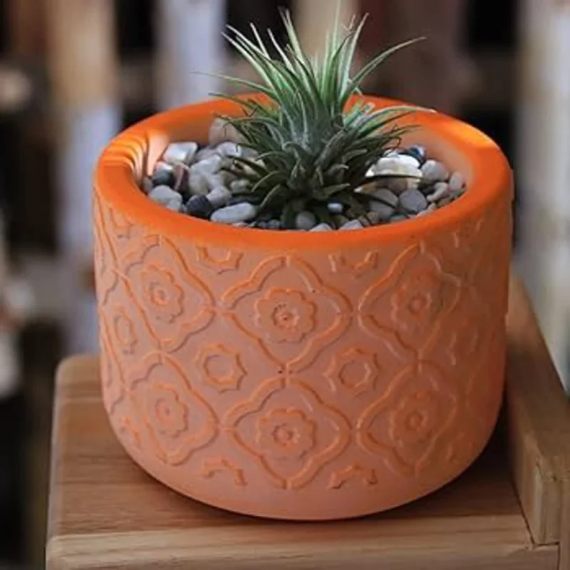 3 Inch Planter Design Set of 4 Silicone Moulds | Mini Succulent Pot & Resin Planter