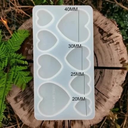 8 Cavity Heart Rakhi,Bracelet & Pendant Mould