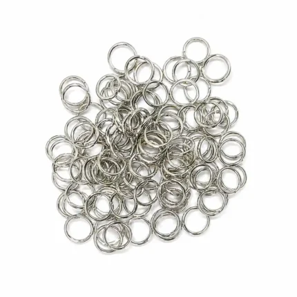 8mm Silver Jump Rings for Keychain – Strong Metal Open Rings for Jewelry Making