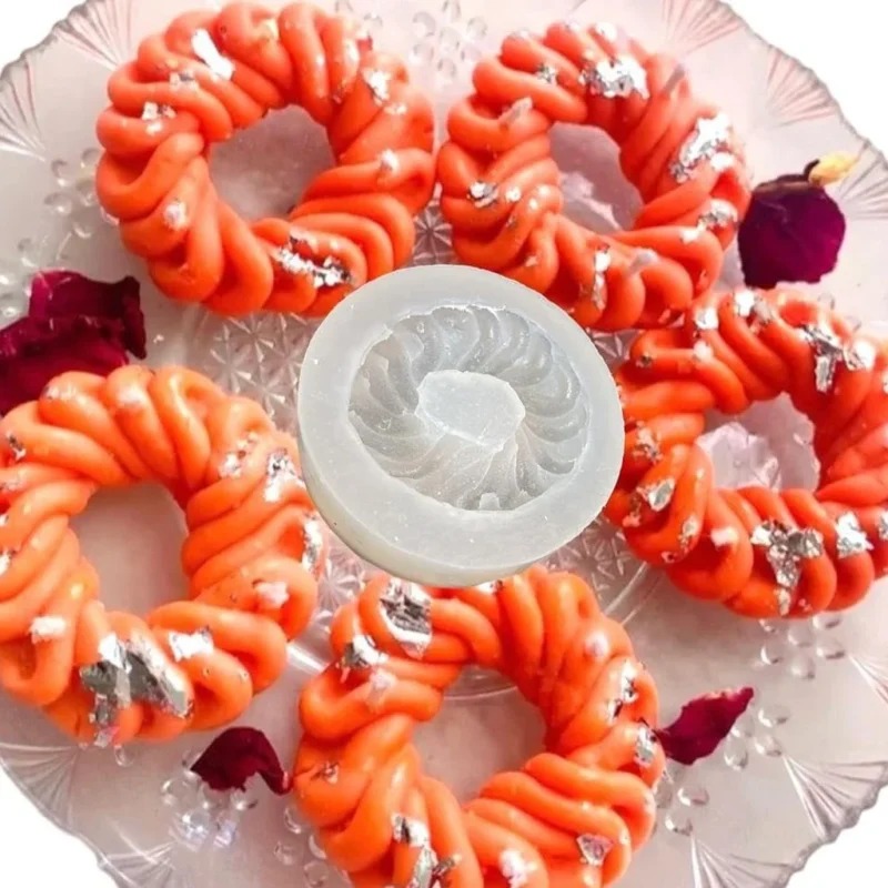 Imarti Silicone Mould for Candle Making & Mithai – Diwali Special Resin & Wax Mold