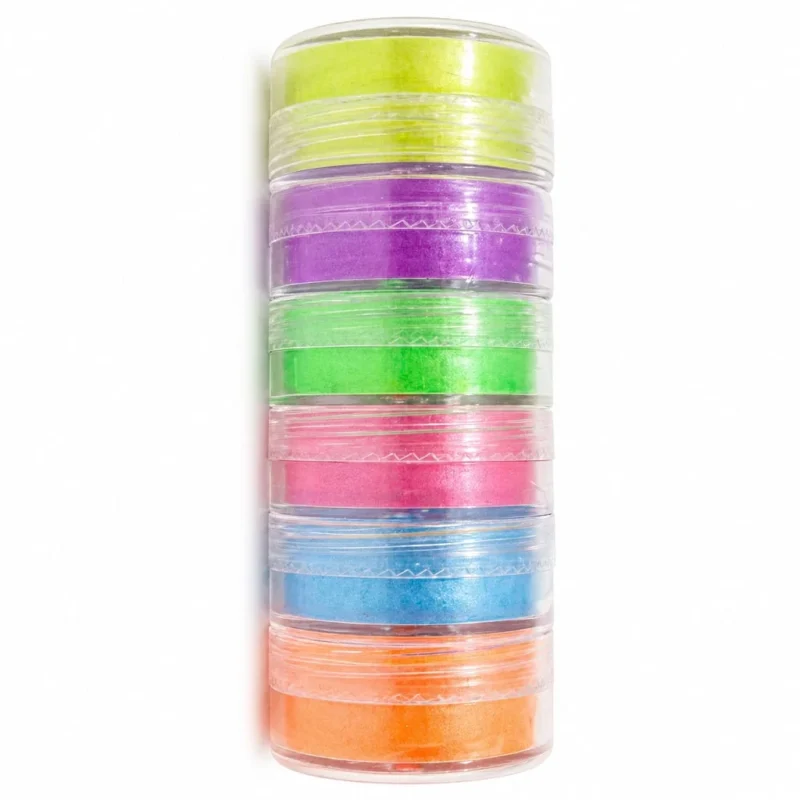 Mica Powder Set (Pack of 6) for Resin Art – Shimmer Pigment Kit for DIY Crafts Epoxy