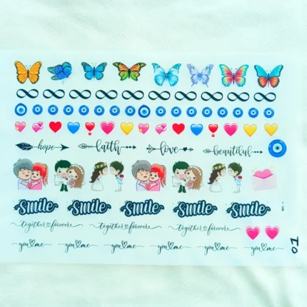 Mix UV DTF Sticker Sheet for Resin Art