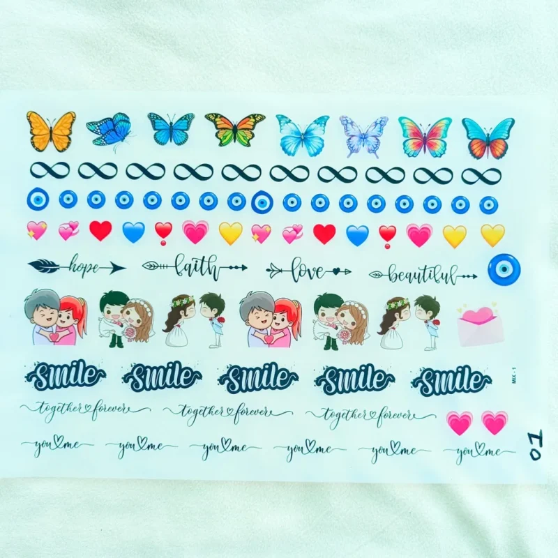 Mix Insert Sticker Sheet for Resin Art