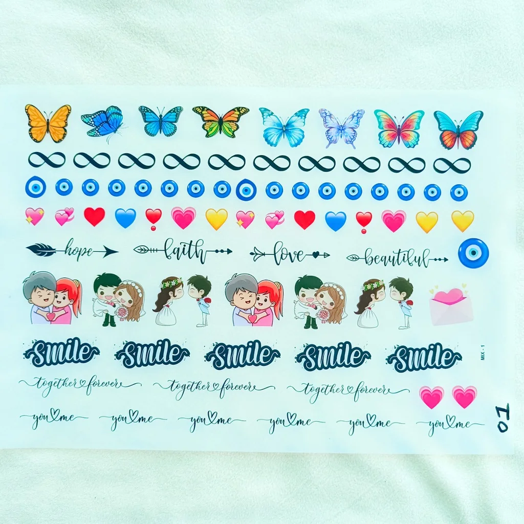 Mix Insert Sticker Sheet for Resin Art Mix Insert Sticker Sheet for Resin Art