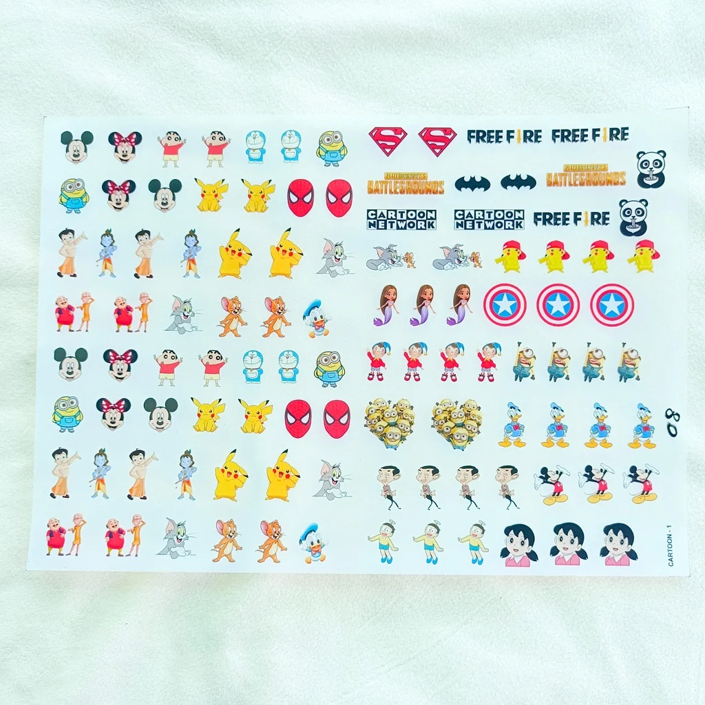 Mix Cartoon and Games Insert Sticker Sheet for Resin Art Mix Cartoon and Games Insert Sticker Sheet for Resin Art