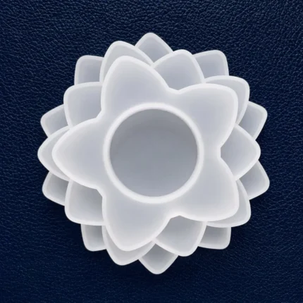 3 Step Flower Tea Light Holder Silicone Mould