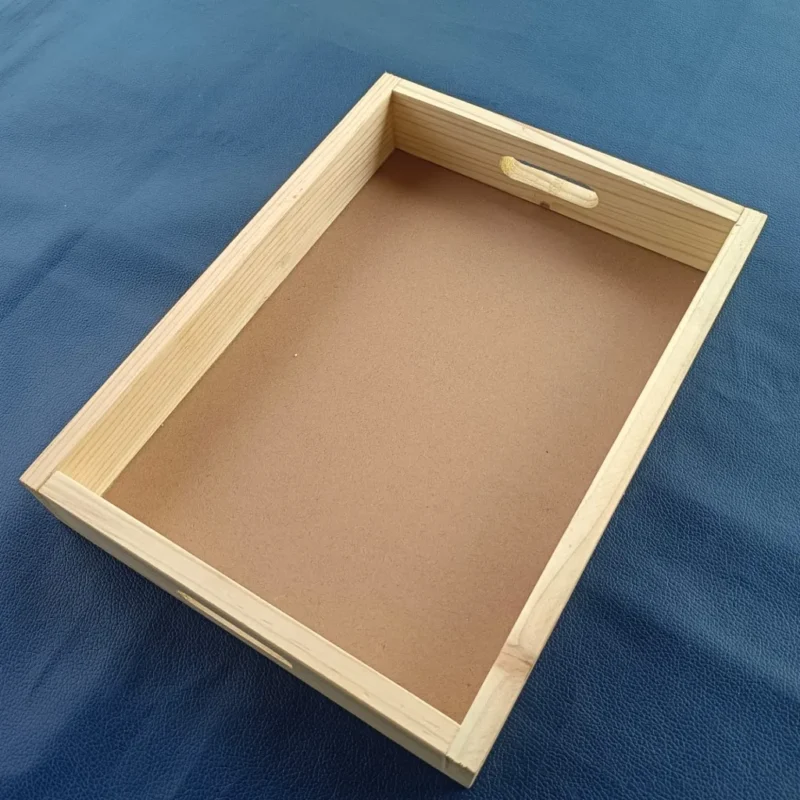 12x9 Pine Wood Tray | Handmade Wooden Serving Tray For Resin Art