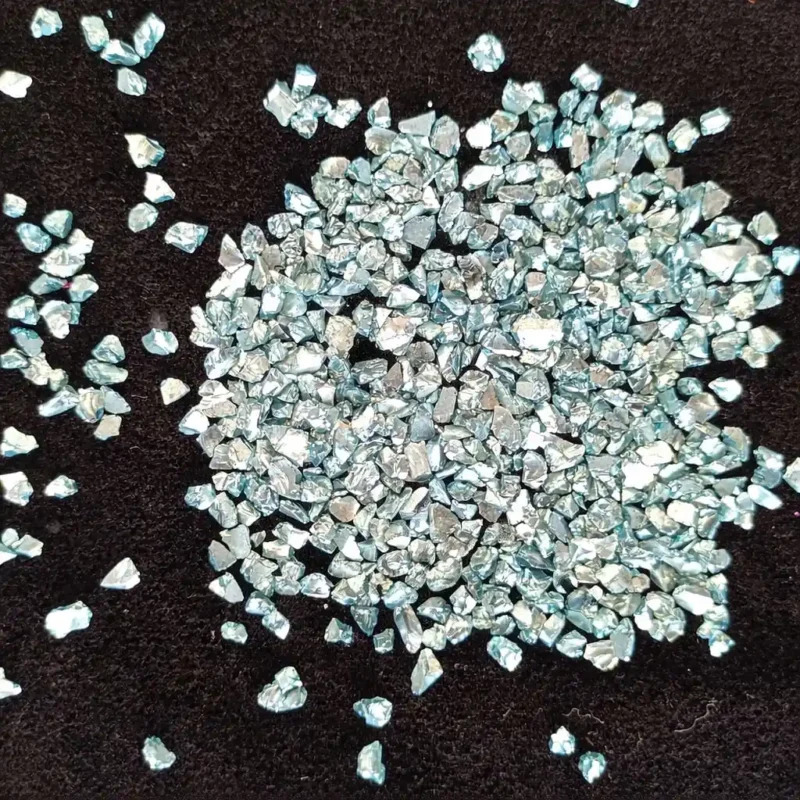 Cyan Shade Granules for Resin Art – Premium Metallic Epoxy Craft Powder for DIY Projects