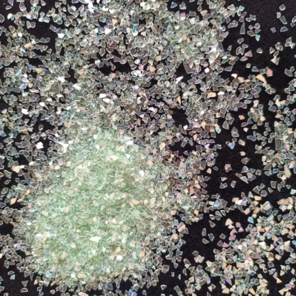 Light Green Glass Chips for Resin Art – Decorative Epoxy Craft Pieces for DIY Projects